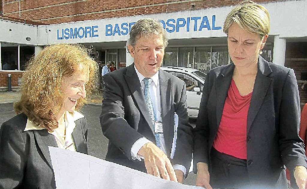 GRAND PLANS: Page MP Janelle Saffin, Northern NSW Local Health District chief executive Chris Crawford and Health Minister Tanya Plibersek at the announcement of $60 million for improvements to the hospital. GRAND PLANS: Page MP Janelle Saffin, Northern NSW Local Health District chief executive Chris Crawford and Health Minister Tanya Plibersek at the announcement of $60 million for improvements to the hospital.
